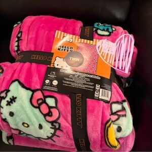 Hello Kitty Halloween Frankenstein Blanket